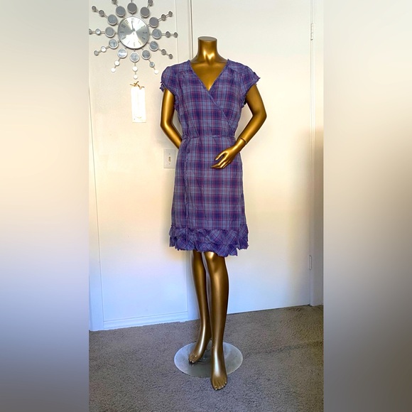 Converse Plaid wrap dress - Picture 1 of 16